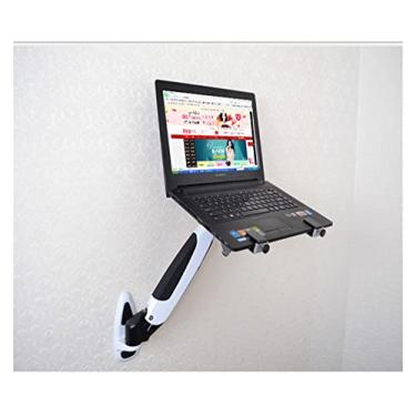 Imagem de Suporte de parede para laptop, braço de mola a gás, liga de alumínio, movimento total, suporte para laptop/notebook de 10 a 17 polegadas