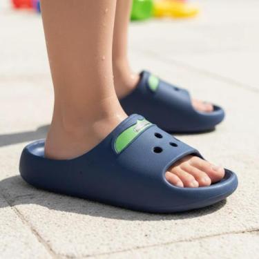 Imagem de Chinelo Nuvem Slide Infantil Tendencia Casual Divertido Fofo Estiloso 