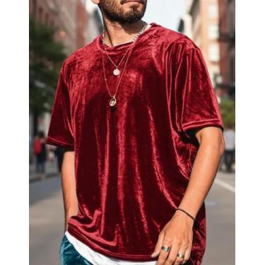 Imagem de Camiseta Veludo Casual - DBS, Vermelho, M