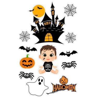 Imagem de Topper Halloween Personalizado  Deixe Seu Bolo Assustador e Divertido!