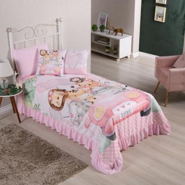 Imagem de Colcha Infantil Solteiro com 6 Peças  CobreLeito 1,70x2,30  Decoração 