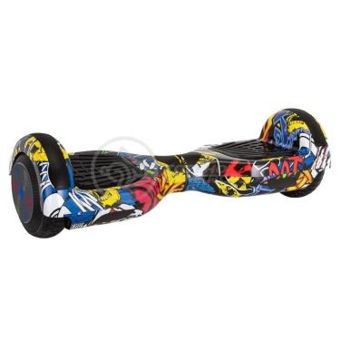 Imagem de Hoverboard Infantil Skate Elétrico Arte Urbana Led Grafite