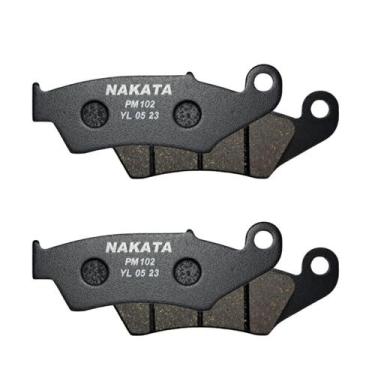 Imagem de Par Pastilhas Nakata Dianteira Honda Bros 160 2014 a 2024