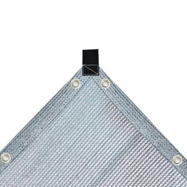 Imagem de Tela Sombrite Lona Sombra Solar 80% 3X8 Bainha Ilhós Fortes