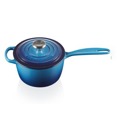 Imagem de Panela Molheira Signature 18 cm Azul Azure Le Creuset