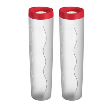 Imagem de Organizador de Cozinha - Pote de Mantimentos Hermético para Macarrão, Feijão e Grãos, Tampa Empilhável(Vermelho)