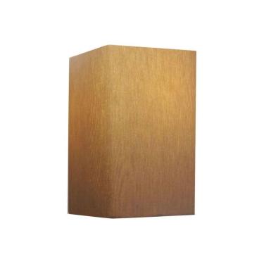 Imagem de Arandela Retangular Retro Md-2002 Cúpula Em Tecido 25-16x10cm Palha - Bivolt