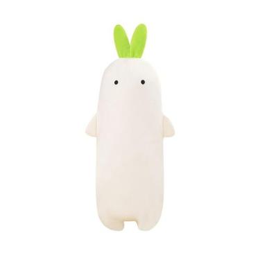 Imagem de Boneca de rabanete branco de brinquedo de pelúcia de 40 cm - Vegetais 