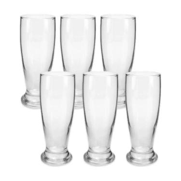 Imagem de Kit 6 Copos De Vidro Dynasty Dia A Dia 320Ml Para Cerveja Elegância E 
