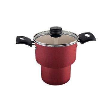 Imagem de Cuscuzeira 14Cm 1,9L Turim Vermelha Antiaderente Tramontina