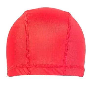 Imagem de Touca Natação Adulto, Touca de Natação Conforto, Proteção Uv, Secagem Rápida e Alta Resistência(VERMELHO)