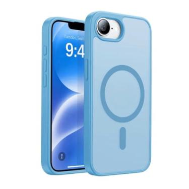 Imagem de FIT IT Capa Magnética para iPhone 16e Compatível com MagSafe, TPU Slim, Proteção para Câmera (Azul-claro)