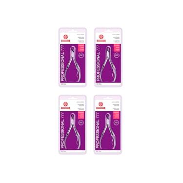 Imagem de Alicate Inox Cutícula Afiado 777 4 unidades Profissional Mundial