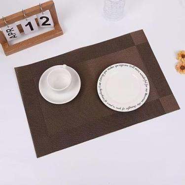 Imagem de KIT 4 e 6 Jogo Americano Sousplat Mesa Posta Jantar Contém Jogo de Mesa Design(MARROM,KIT 6)