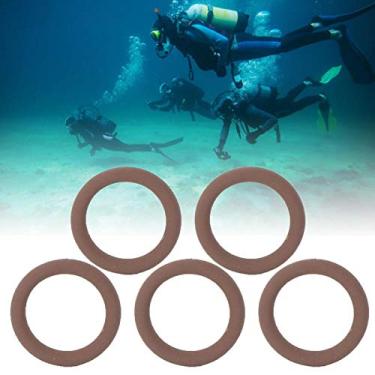 Imagem de CHICIRIS Válvula de cilindro de mergulho O, ajustador FKM FKM O, válvula de cilindro O, câmera subaquática para equipamento de mergulho (9,25 * 1,78)