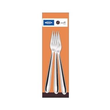 Imagem de Conjunto de Garfos de Mesa Brinox Turim 3 Peças Design Moderno Aço Inox