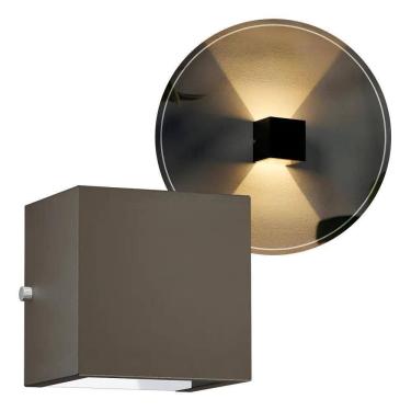 Imagem de Arandela Externa Cubo 2 Fachos Uso Externo Interno Mf105 Cor