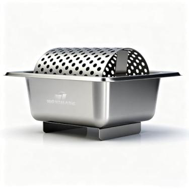 Imagem de W WONSHARE Roda e rolo de manteiga de aço inoxidável - comporta 3 palitos de manteiga para espalhar uniformemente e crosta dourada, espalhador profissional para churrasco, acampamento, café da manhã