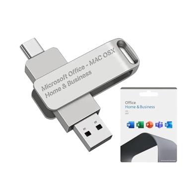 Imagem de Instalador USB de 16 GB + chave de ativação vitalícia para Office 2021 Home & Business (PC) | Word, Excel, Outlook, PowerPoint, OneNote (MAC OSX)