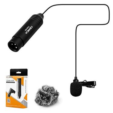 Imagem de Microfone Lapela Comica CVM-V02O Omnidirecional com Conector XLR (1.8m)