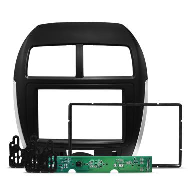 Imagem de Moldura Do Painel 7 Polegadas Asx 2010 a 2022 Preto Com Placa Parking Control