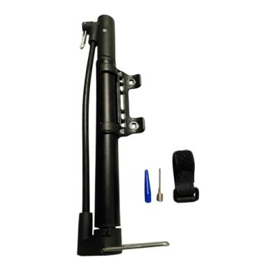 Imagem de Bomba de Ar Portátil 120 PSI para Bicicleta – Mini Bomba Manual de Alta Pressão em Alumínio, Inflador Bolas, Pneus com Válvulas Schrader e Presta (Aluminio)