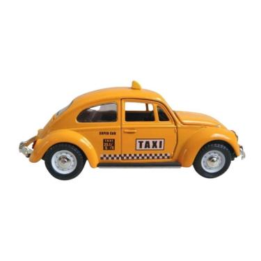 Imagem de Netcar Metal Fusca Com Fricção Taxi Amarelo 1/32 - Net Toy