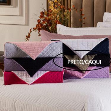 Imagem de Capa Fronha De Xuxão Matelado Dupla Face Avulsa 1,45m X 45cm - Microfibra Matelada Preto-caqui