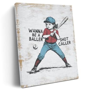 Imagem de Decoração de parede retrô de beisebol, arte de parede, decoração de parede, vintage, beisebol, dia de jogo, impressões, pôster, pintura, arte, para escritório em casa, casa de fazenda, quarto, filha