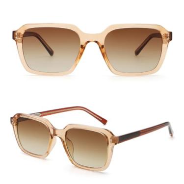 Imagem de VFDHN Óculos de Sol Fashion Feminino UV400 Masculino Polarizado Marrom Verde Estilo Verão (3)