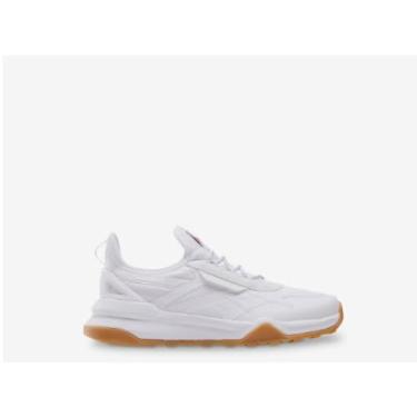 Imagem de Reebok Tênis infantil unissex clássico sem cadarço, Branco/cinza puro 3/vermelho vetor, 12 Little Kid