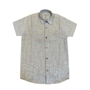 Imagem de Camisa Infantil Ogochi Slim Verde Musgo 2/8-Masculino