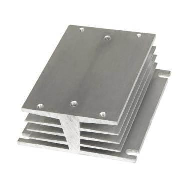 Imagem de FHSI04-105W branco 105 * 94 * 40 mm 40A relé de estado sólido trifásico SSR radiador dissipador de calor de alumínio FHS-T40