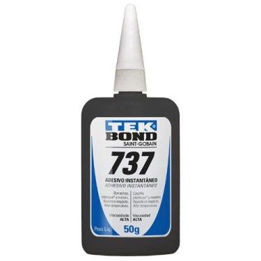 Imagem de Kit 4 Cola Adesivo Alta Viscosidade Borracha 737 Tekbond, 20g
