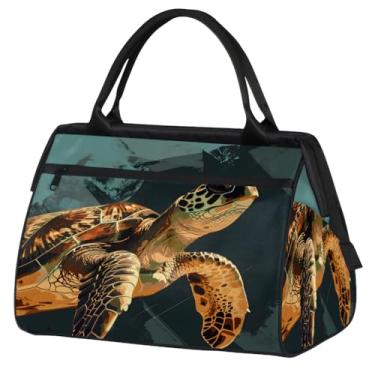 Imagem de Bolsa feminina floral Paisley étnica retrô pequena para o fim de semana para mulheres e homens, bolsa esportiva leve para academia, Cor: 23, 15.2*8.3*11.6 inch, Moderno