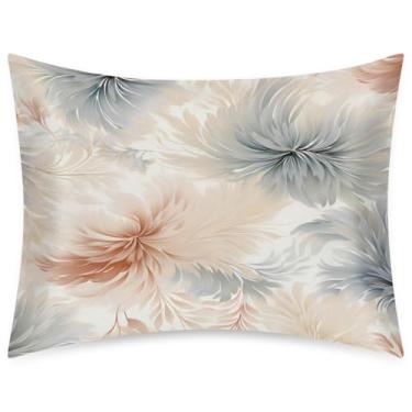 Imagem de Fronha de almofada de cetim de seda de tamanho padrão para cabelo e pele, capa de almofada macia e refrescante, arte abstrata, com fecho de envelope para dormir, mulheres, homens, crianças, 50 x 66 cm