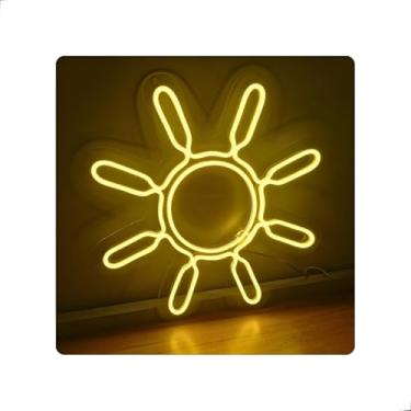 Imagem de Painel Neon Led Raio De Sol Luminária Decoração Festa (Branco Quente)