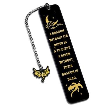 Imagem de Marcador de livro de dragão da quarta asa - Marcador de livro para amantes de livros, presente de mercadoria da 4ª asa para leitores, acessórios de livro, decoração de quatro asas, marcadores de livro