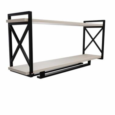 Imagem de Prateleira Estilo Industrial com Porta taça 20x90cm