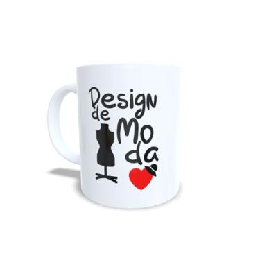 Imagem de Caneca Gastronomi com Design de Chef e Coração, Branca, Cerâmica, Tema Culinária (7232)