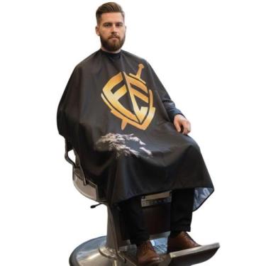 Imagem de Capa para Barbeiro Nylon Estampada fé - world barber