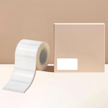 Imagem de 220 folhas/2 rolos de etiquetas térmicas brancas de envio direto, adesivo de impressora de etiquetas de envio para preço, código de barras, correspondência, nome, empresa (15,75" × 7,221 cm)