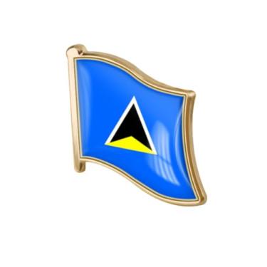 Imagem de EnigmaGlow Emblema de broche de pino único World Most Countries Estados Unidos América e outros países Cruz Amizade Emblema para homens e mulheres, 1.3x0.9inch（33x23mm）, Metal, resina