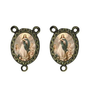 Imagem de Entremeio Imaculada Conceição Dupla Face (kit com 50) - SJO Artigos Re