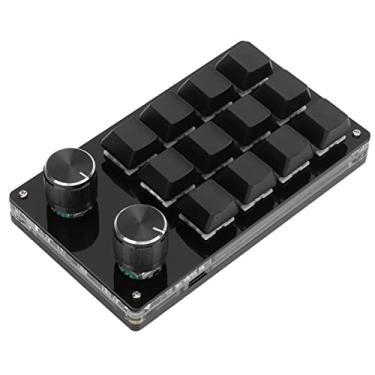 Imagem de AYNEFY Teclado Mecânico para Jogos Com 12 Teclas, Mini Teclado Programável Portátil para Jogos e Escritório (#12)