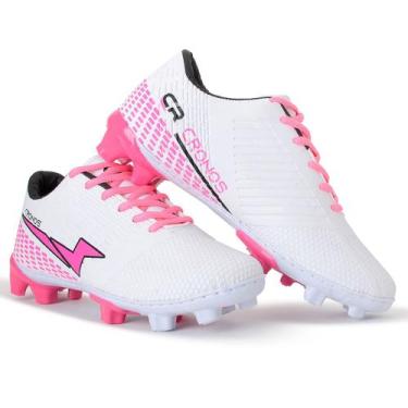 Imagem de Chuteira Campo Cronos trava grama natural adulto infantil sola costura