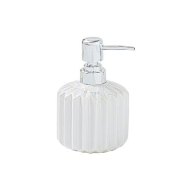 Imagem de Dispensador de sabão Dispensador de sabonete líquido de cerâmica para banheiro com bomba dosadora, ideal para loções, sabonetes líquidos e xampu.