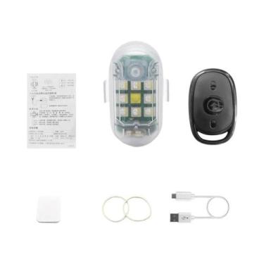 Imagem de Luz Estroboscópica LED Com Controle Remoto Sem Fio, Lâmpada De Advertê