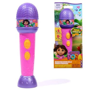 Imagem de Dora, Microfone ritmo da floresta tropical com música, sons e frases bilíngues, brinquedos para meninas e meninos a partir de 3 anos