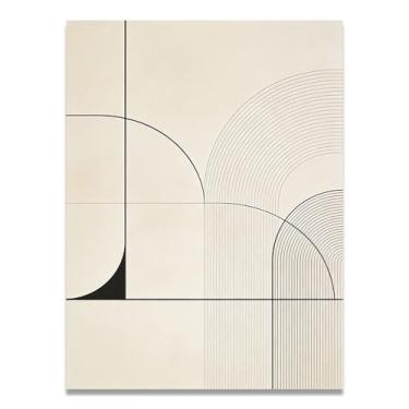 Imagem de O poder do minimalismo arte em tela minimalista: tons neutros serenidade grande área em branco para decoração de espaço calmo 30 x 45 cm sem moldura